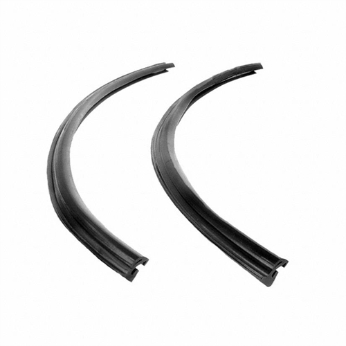 Rear Roll-Up Window Seals. Two pieces 20 In. long. Replaces OEM #2782560-1. Pair. REAR ROLL UP SEAL